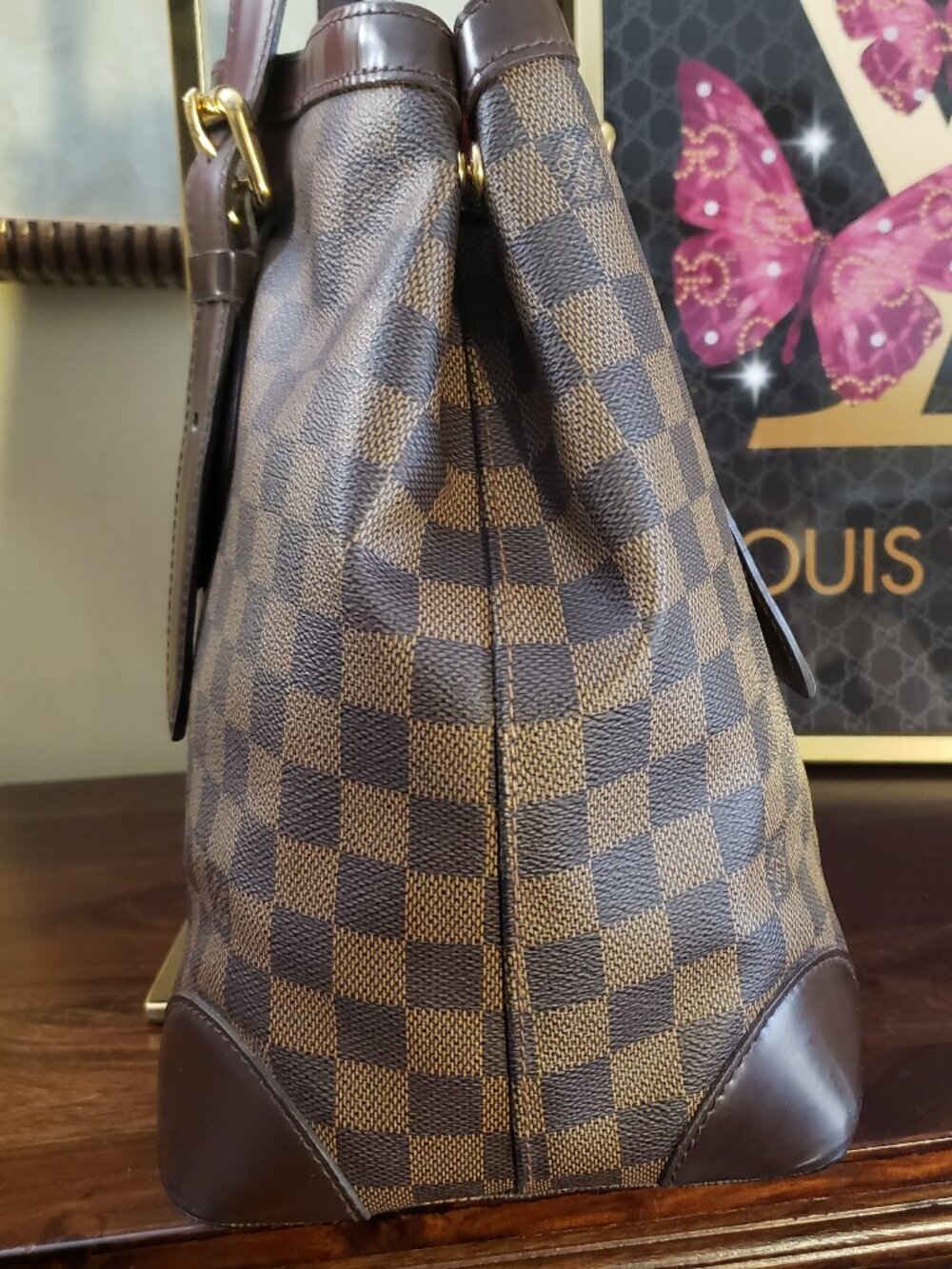 LOUIS VUITTON Hampstead MM Damier Tote - Picture 4 of 16